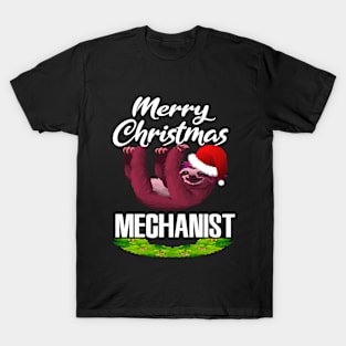 Merry Christmas  Mechanist  Funny Gift Pajama Christmas T-Shirt